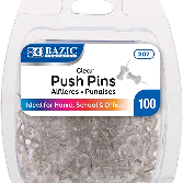 CHINCHETAS TRANSPARENTES PQT/100