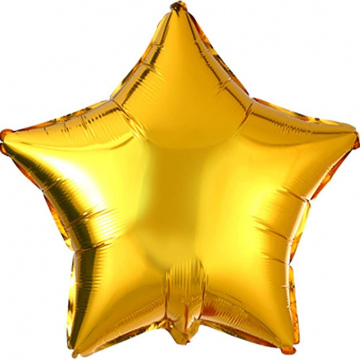 GLOBO DE ESTRELLA GOLD