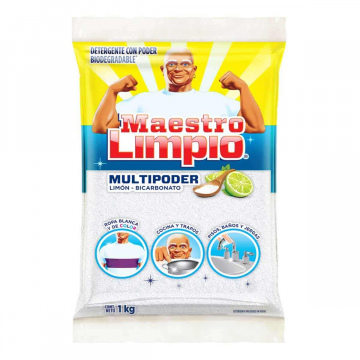 DETERGENTE EN POLVO MAESTRO LIMPIO MULTIUSOS 1 KG