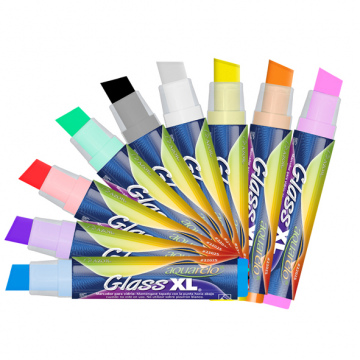 MARCADOR VIDRIO AZOR AQUARELO GLASS VARIOS COLORES PZA