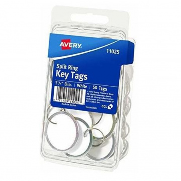 IDENTIFICADOR LLAVES AVERY 1 1/4 BLANCO 50PK