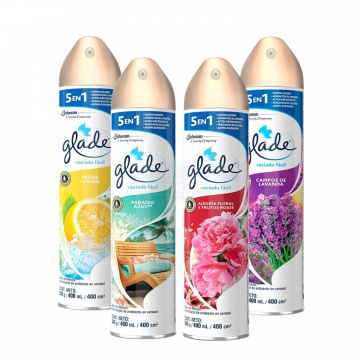 AROMATIZANTE AMBIENTAL GLADE AEROSOL 400 ML VARIOS AROMAS