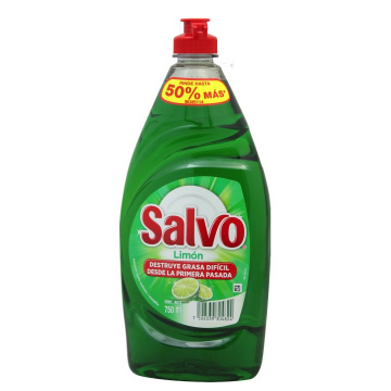 LAVATRASTES LIQUIDO SALVO LIMON 750ML