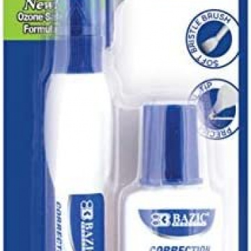 JUEGO DE CORRECTOR LIQUIDO J/2  BROCHA Y PLUMA