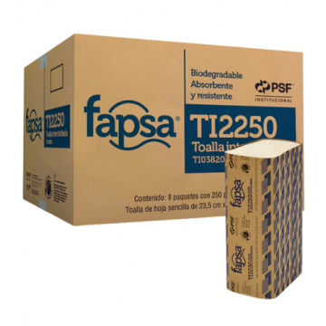 TOALLA INTERDOBLADA BLANCA FAPSA TI250