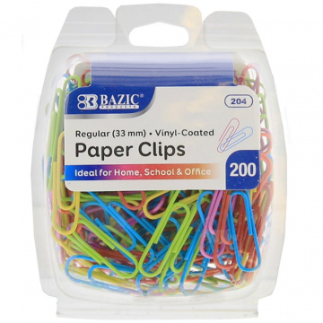 CLIPS DE COLORES MEDIANOS PQT/200