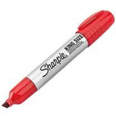 MARCADOR SHARPIE KING SIZE ROJO