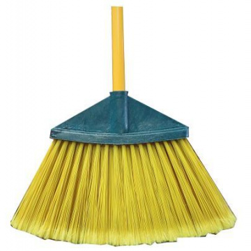 ESCOBA ABANICO GRANDE AMARILLO CON MANGO METALICO