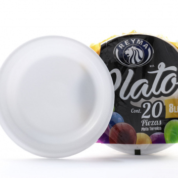 PLATO TERMICO LISO #8 C/20 REYMA