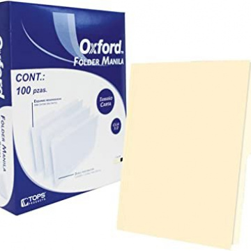 FOLDER MANILA T/CARTA CEJA 1/3 C/100