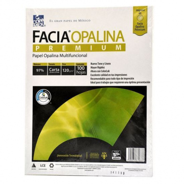 PAPEL OPALINA BLANCA 120 GR C/100 HJS